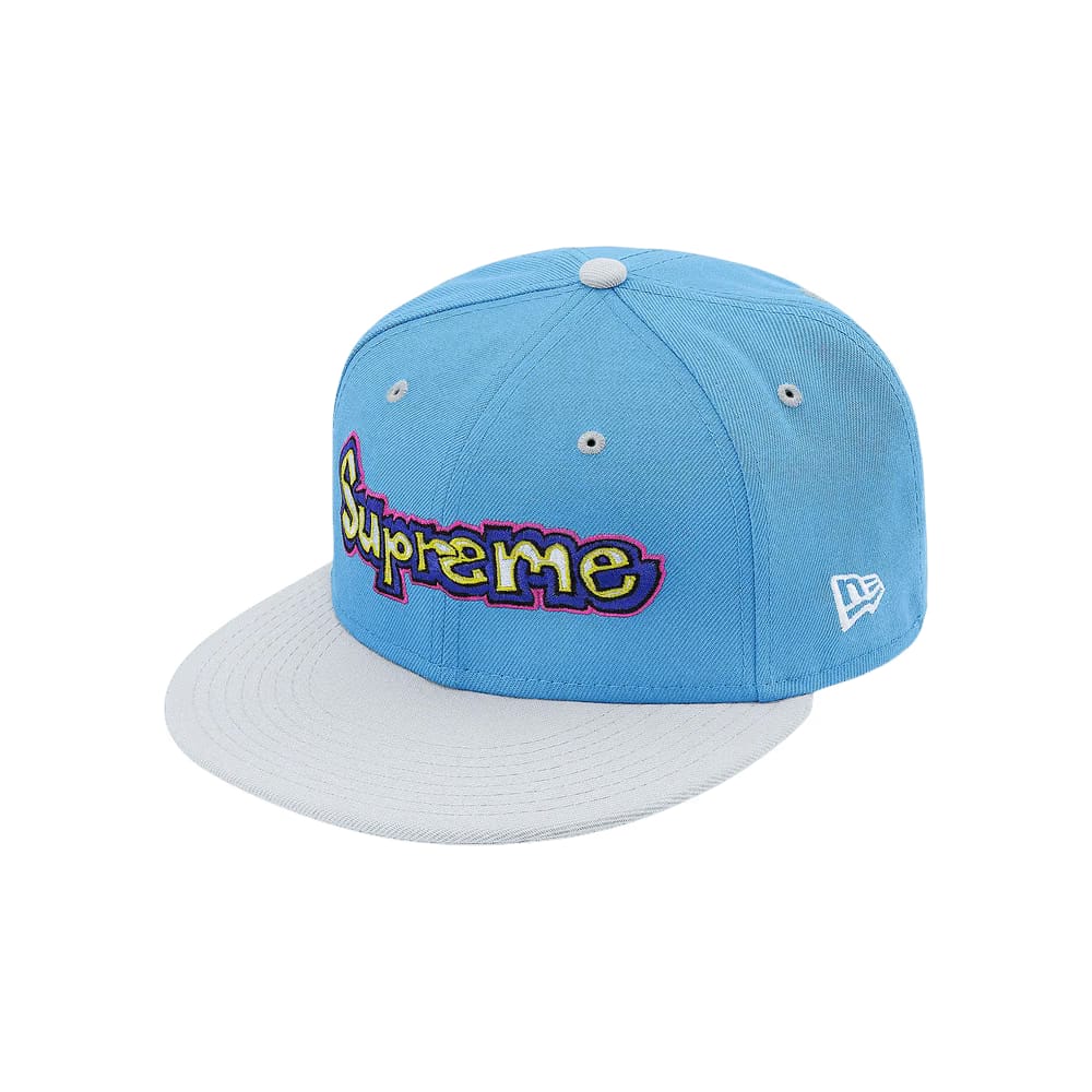 Supreme x New Era Gonz Logo Hat Light Blue