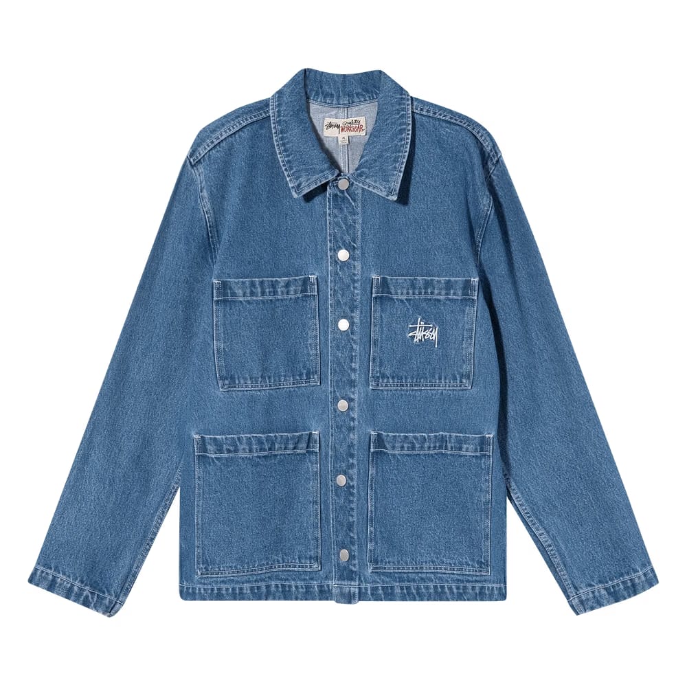 Stussy Denim Chore Jacket Blue