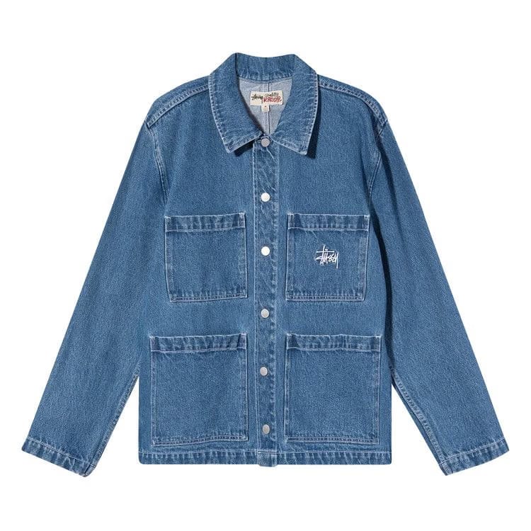 Stussy Denim Chore Jacket Blue