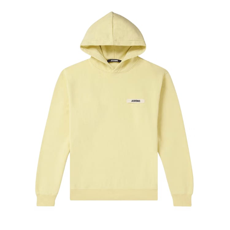 Jacquemus Le Gros Grain Hoodie Light Yellow