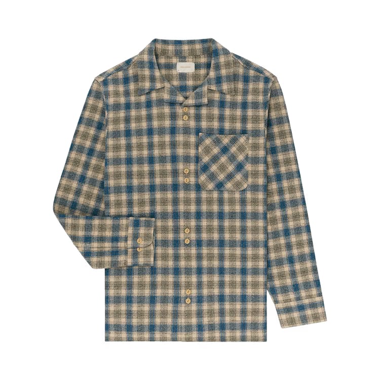 Aimé Leon Dore Patterned Leisure Shirt Blue/Tan Plaid