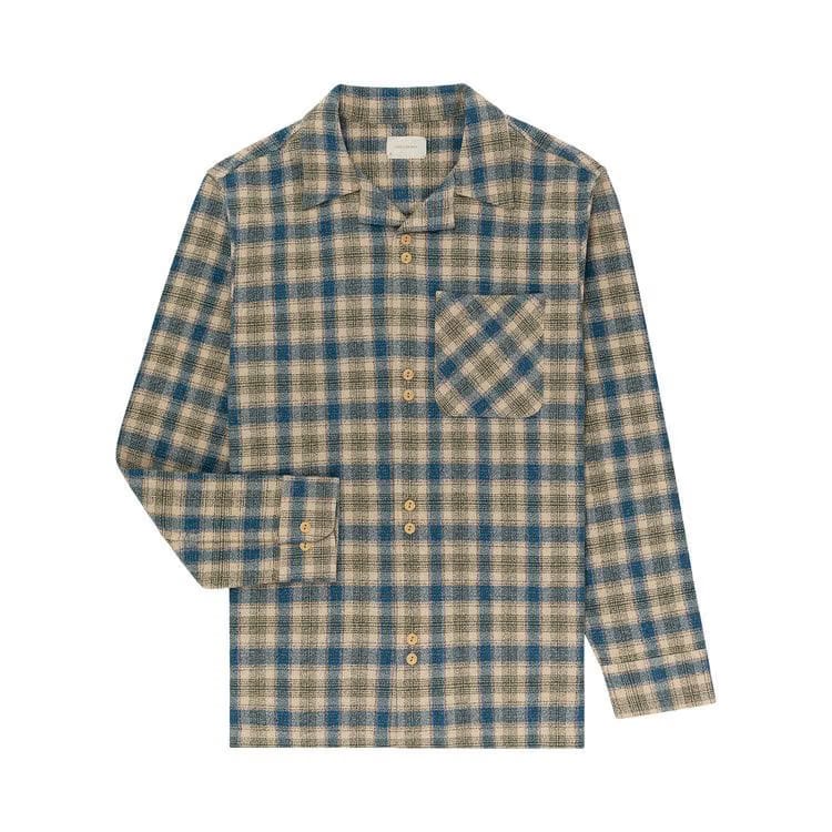 Aimé Leon Dore Patterned Leisure Shirt Blue/Tan Plaid