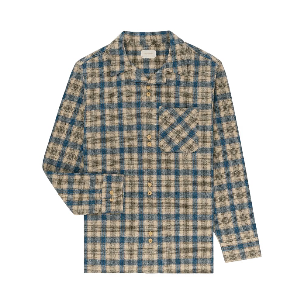 Aimé Leon Dore Patterned Leisure Shirt Blue/Tan Plaid