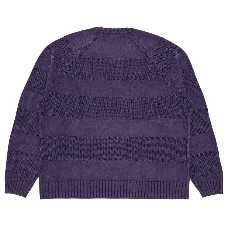 Supreme Small Box Stripe Sweater Purple