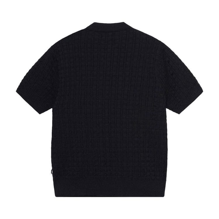 Stussy Half Zip Polo Sweater Black