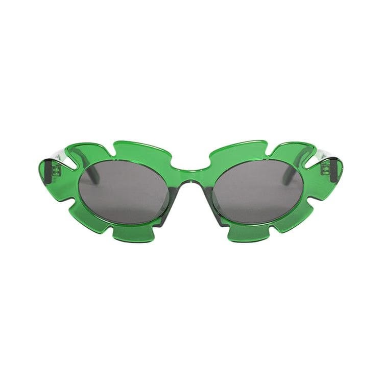 Loewe x Paula's Ibiza Round Sunglasses Dark Green/Smoke