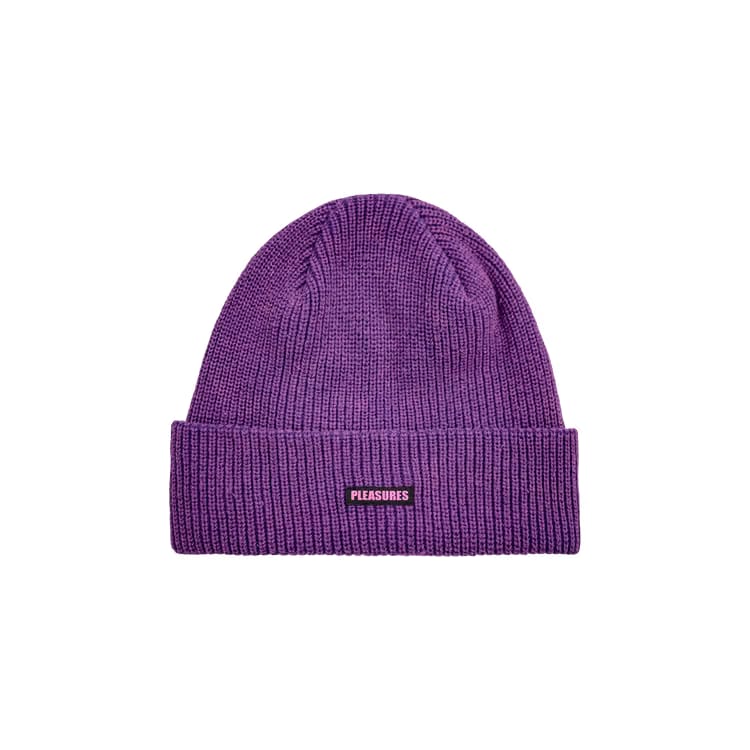Pleasures Impact Logo Beanie Purple