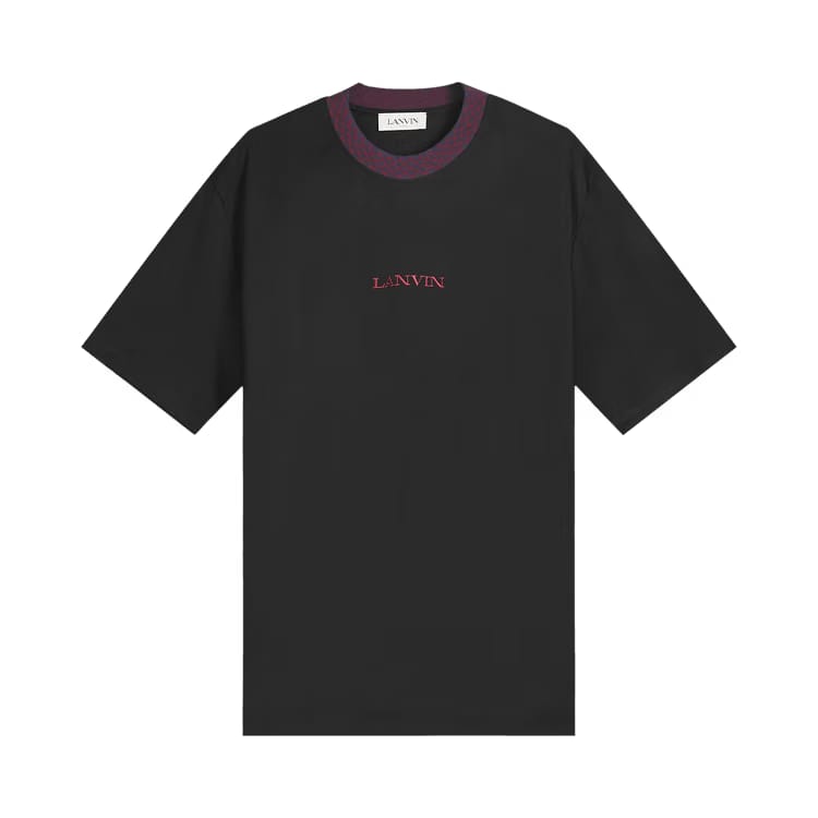Lanvin Curb Mohair Logo T-Shirt Black