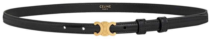 CELINE Triomphe Belt Black