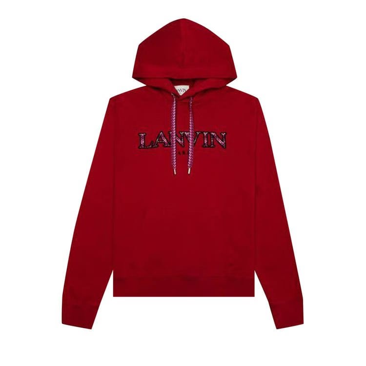 Lanvin Curb Embroidered Hoodie Lipstick