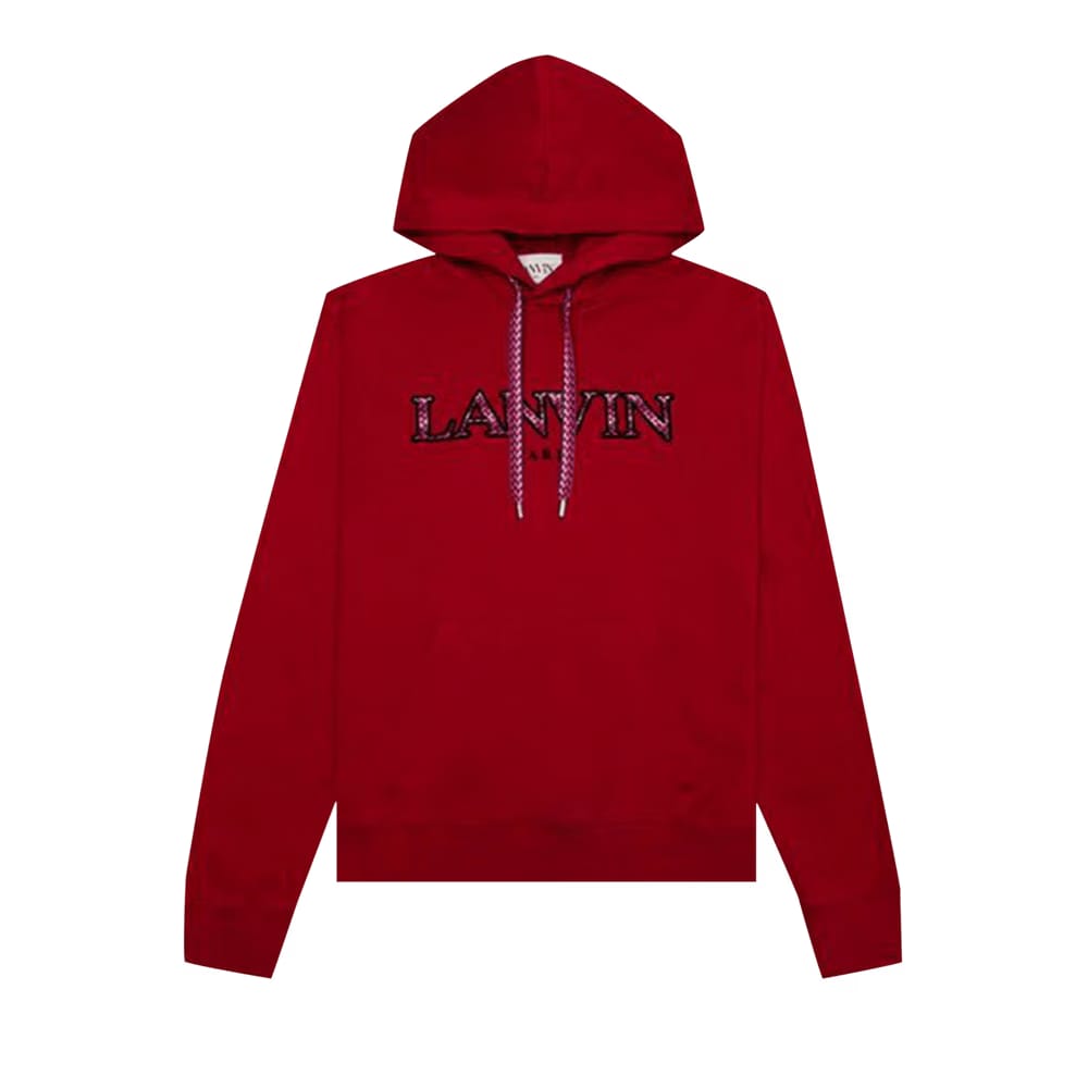 Lanvin Curb Embroidered Hoodie Lipstick