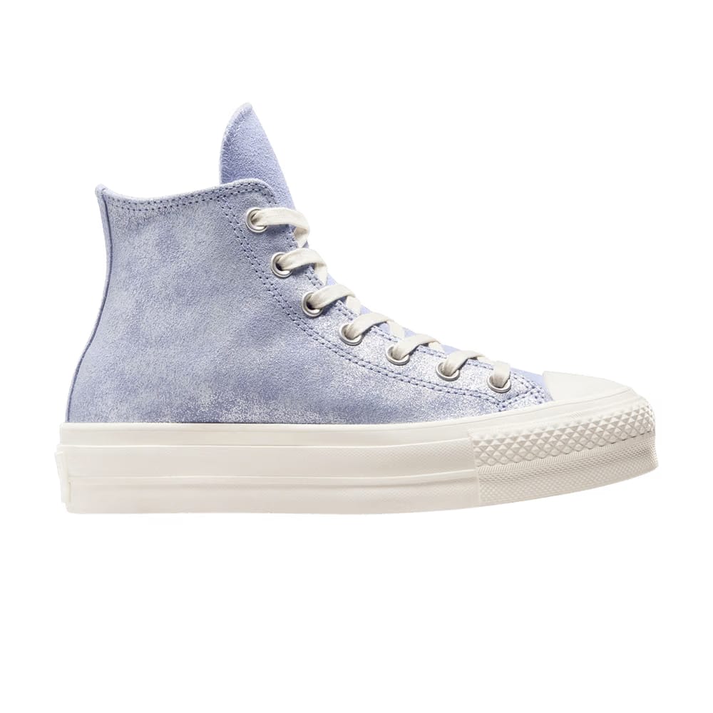 Wmns Chuck Taylor All Star Lift Platform High 'Suede Shimmer - Lilac Pewter'