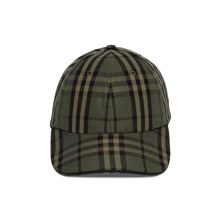 Burberry Icon Check Baseball Cap Green Icon Check