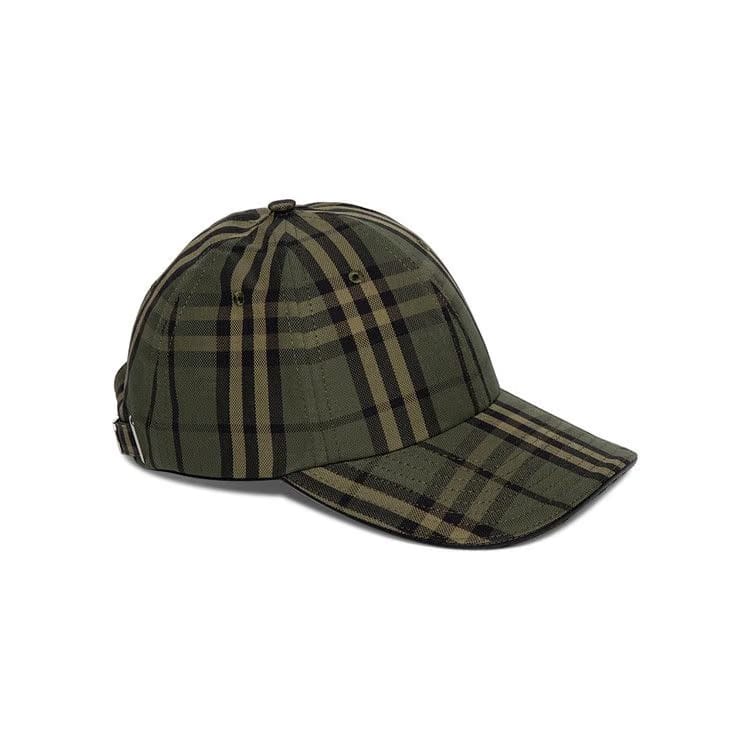 Burberry Icon Check Baseball Cap Green Icon Check