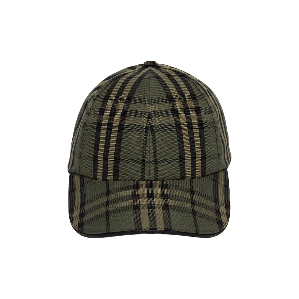 Burberry Icon Check Baseball Cap Green Icon Check