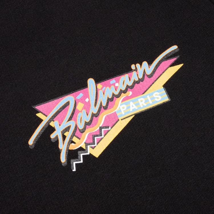 Balmain Logo Printed Sweatshirt Black