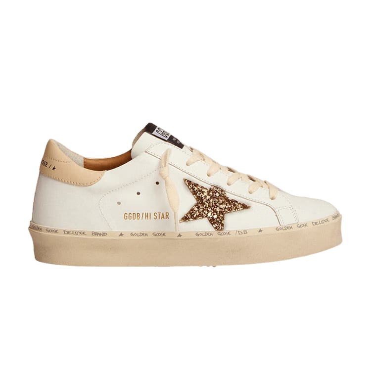 Golden Goose Wmns Hi Star 'White Gold Glitter'