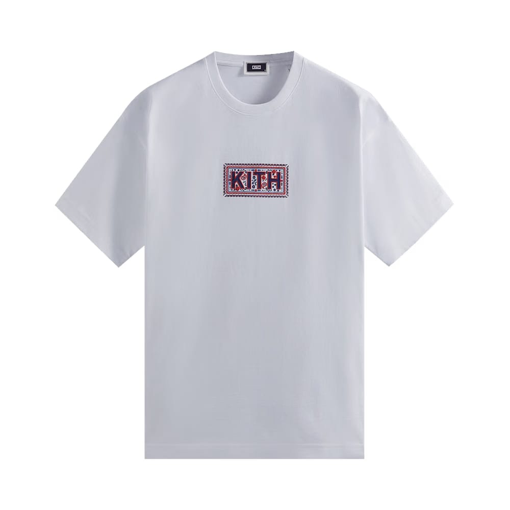 Kith Needlepoint Classic Logo T-Shirt White