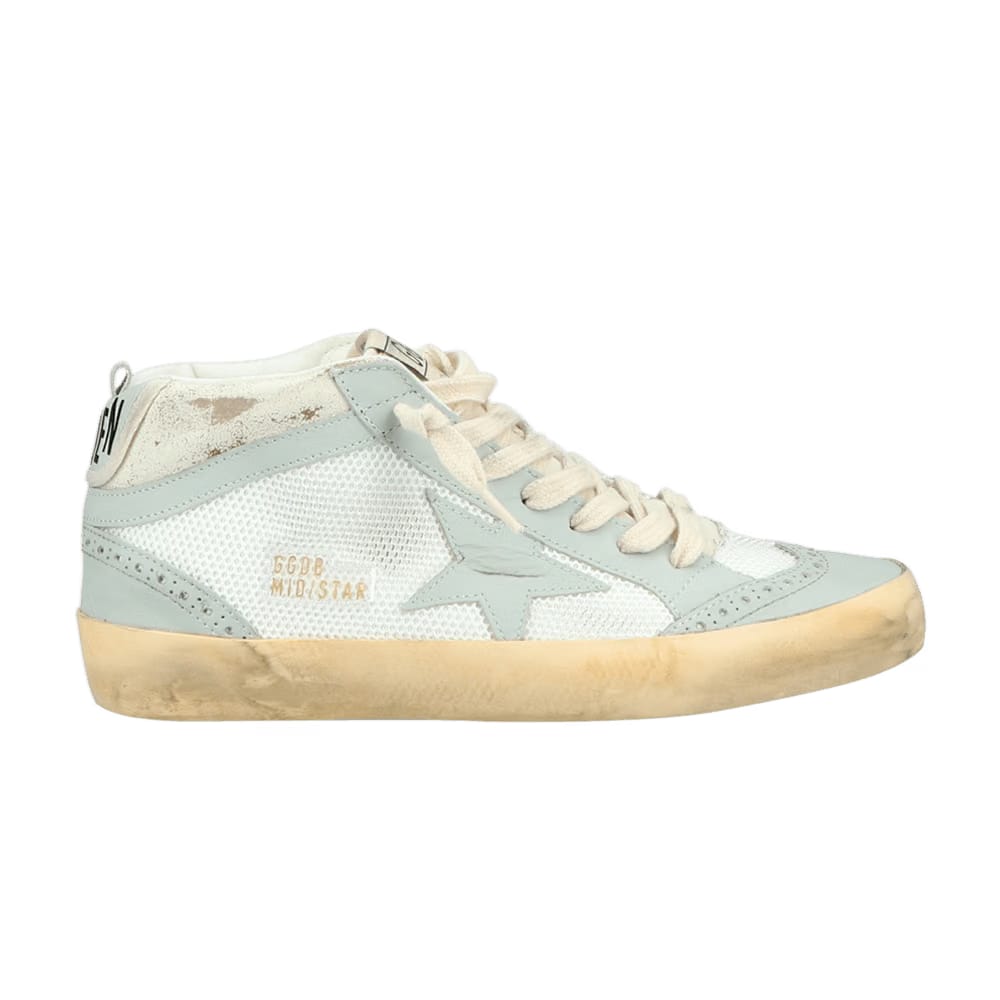 Golden Goose Wmns Mid Star 'Vintage White Light Grey'