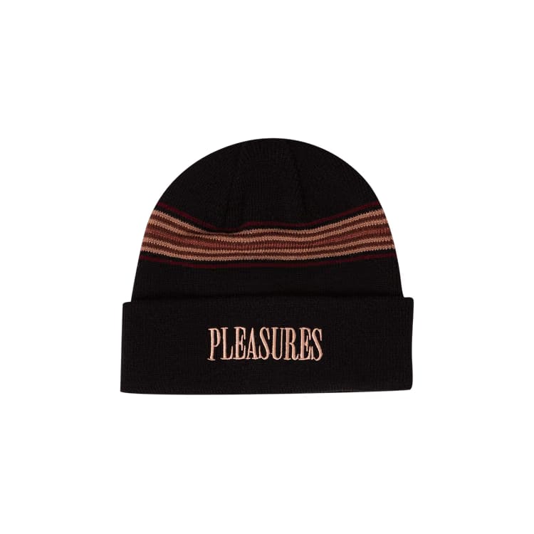 Pleasures Wander Striped Beanie Black