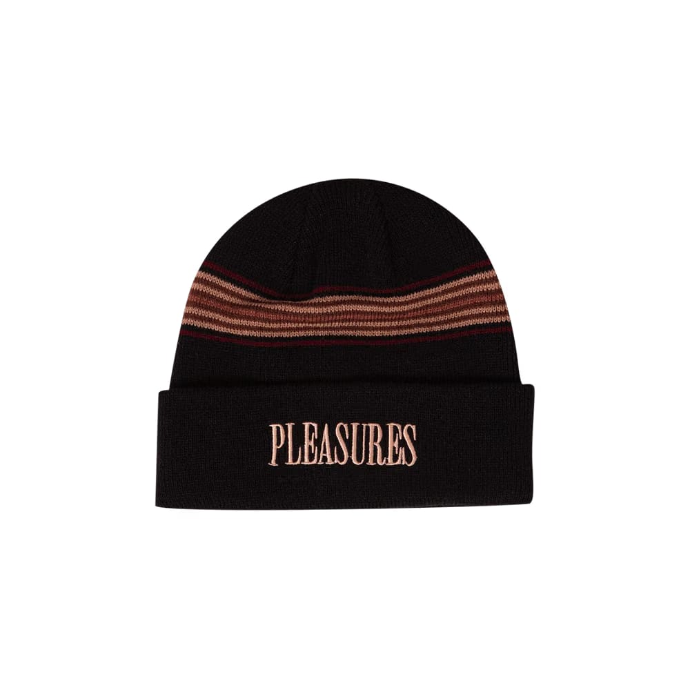 Pleasures Wander Striped Beanie Black
