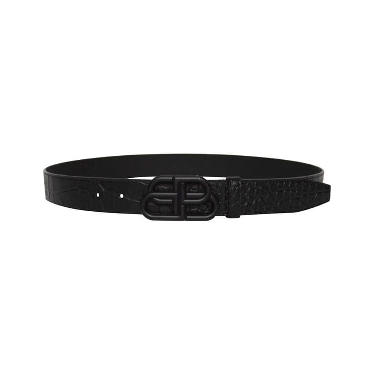 Balenciaga BB Hourglass Large Belt Black