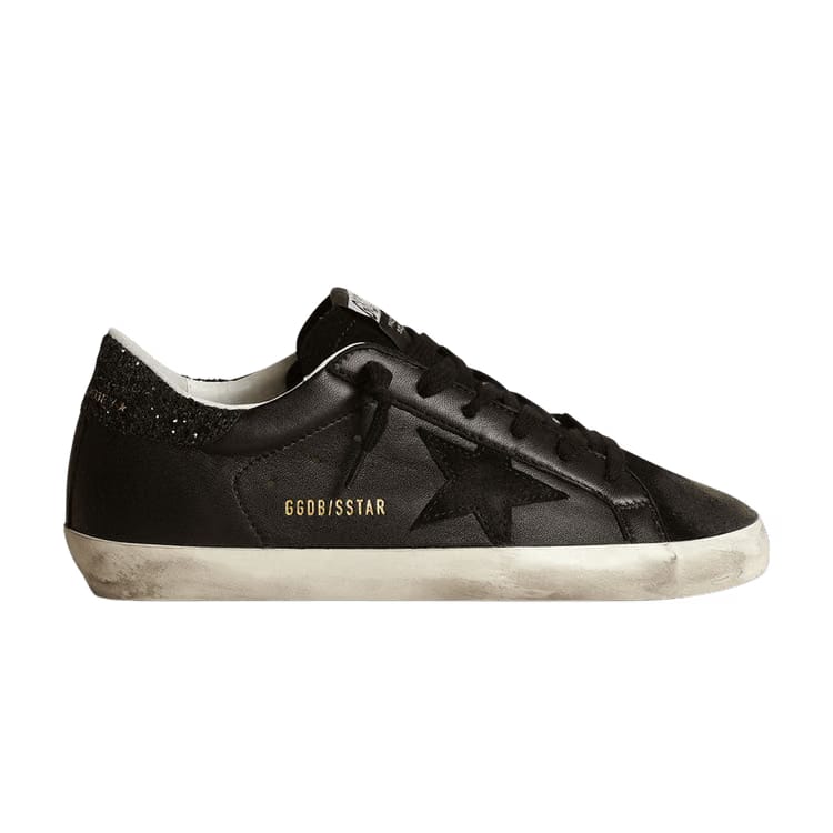 Golden Goose Wmns Superstar 'Black Glitter Heel'