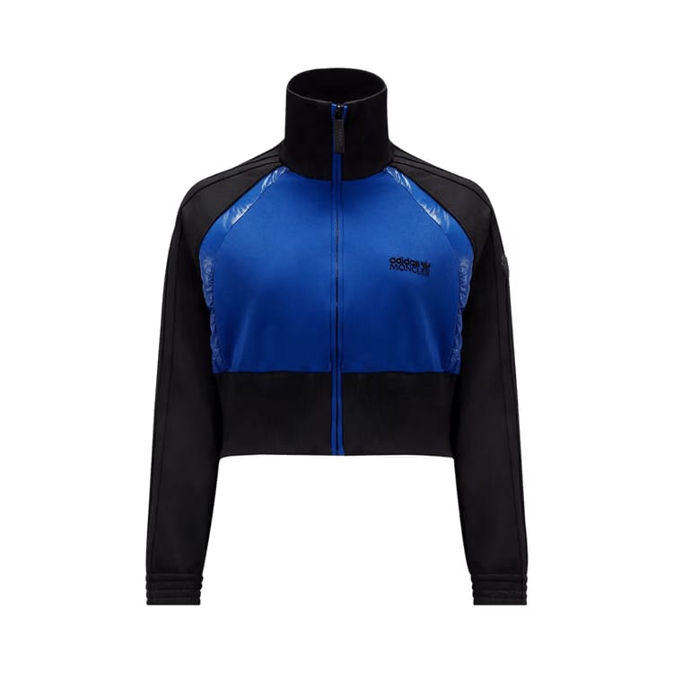 Moncler x adidas Acetate Zip Up Sweatshirt Black/Blue