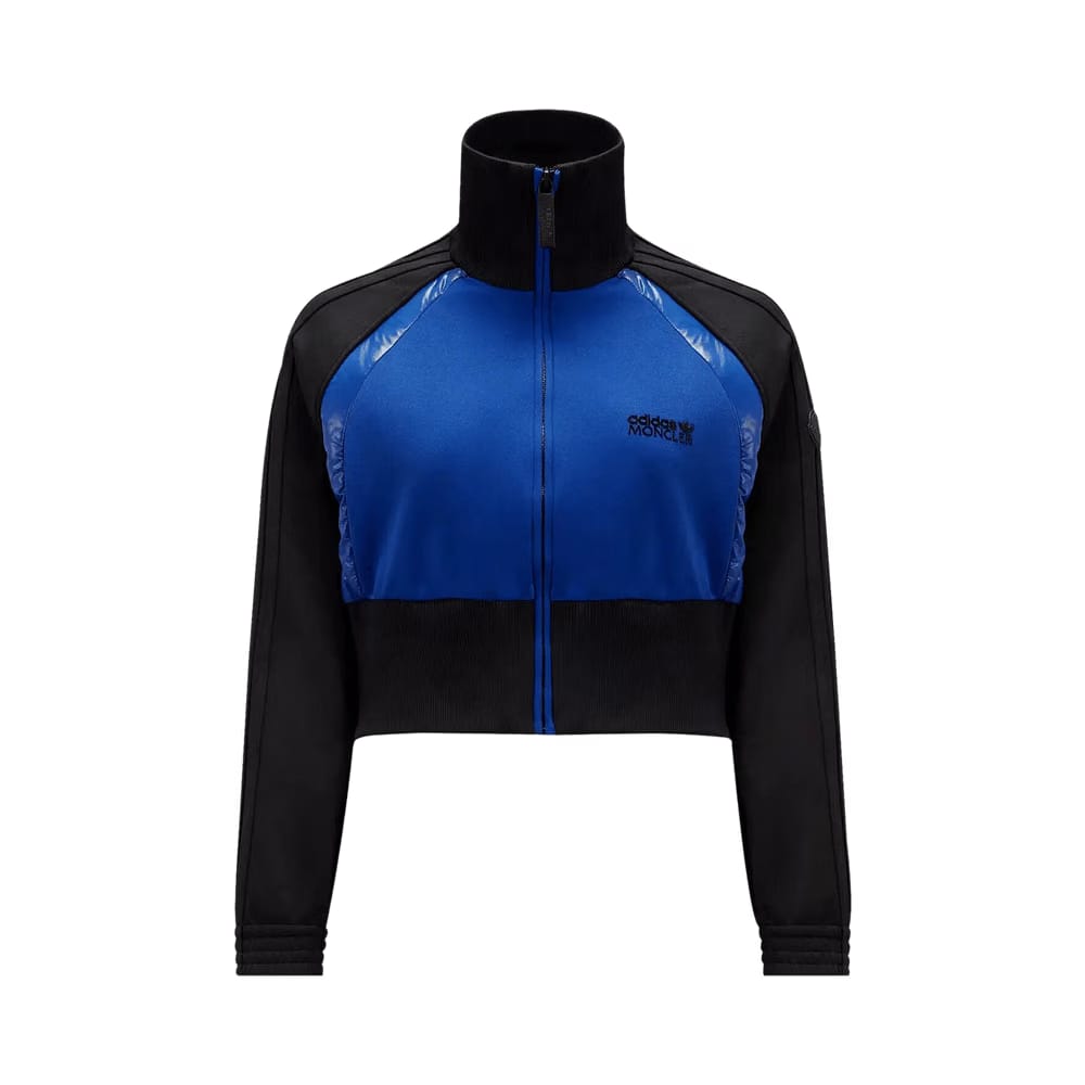 Moncler x adidas Acetate Zip Up Sweatshirt Black/Blue