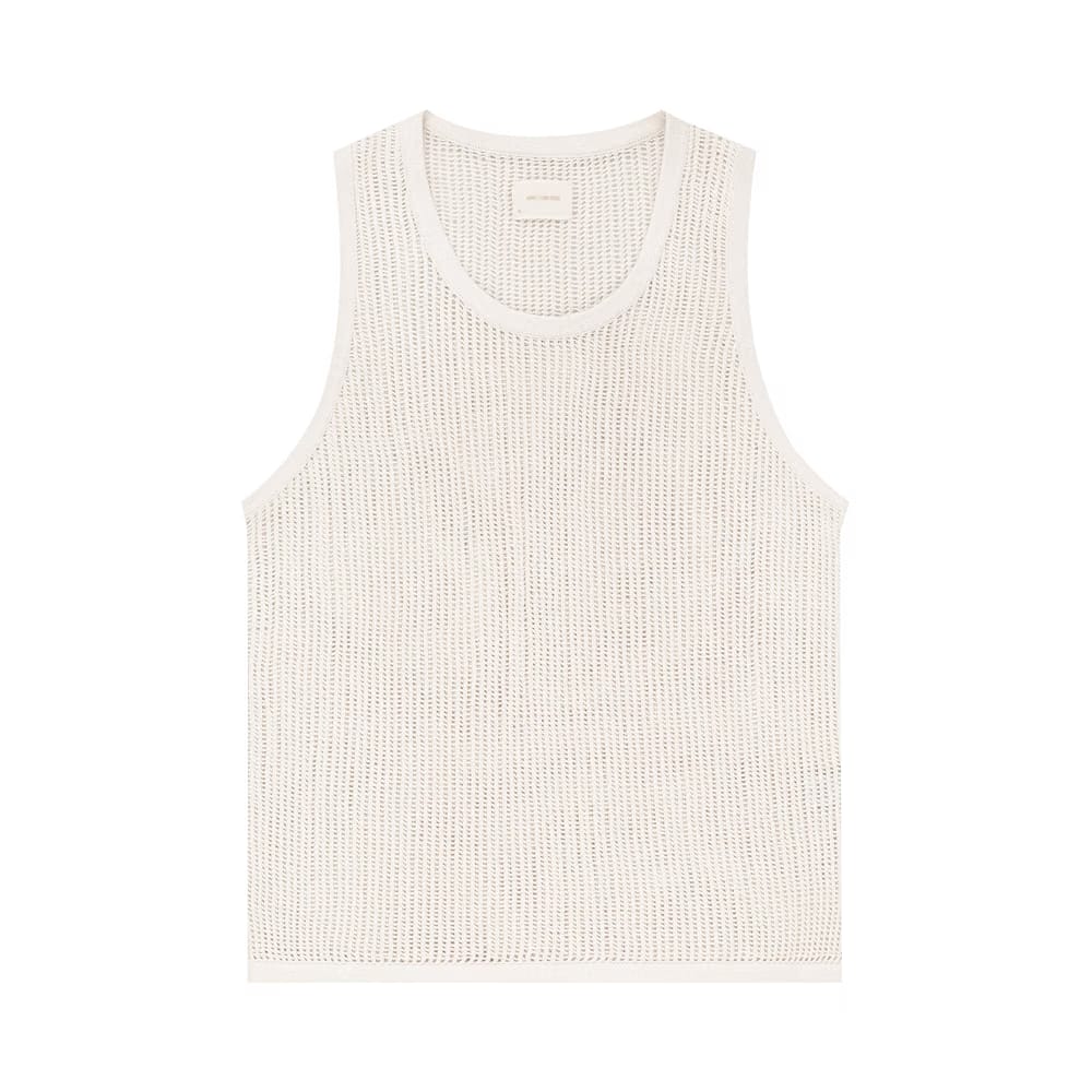 Aimé Leon Dore Mesh Knit Tank Coconut Milk