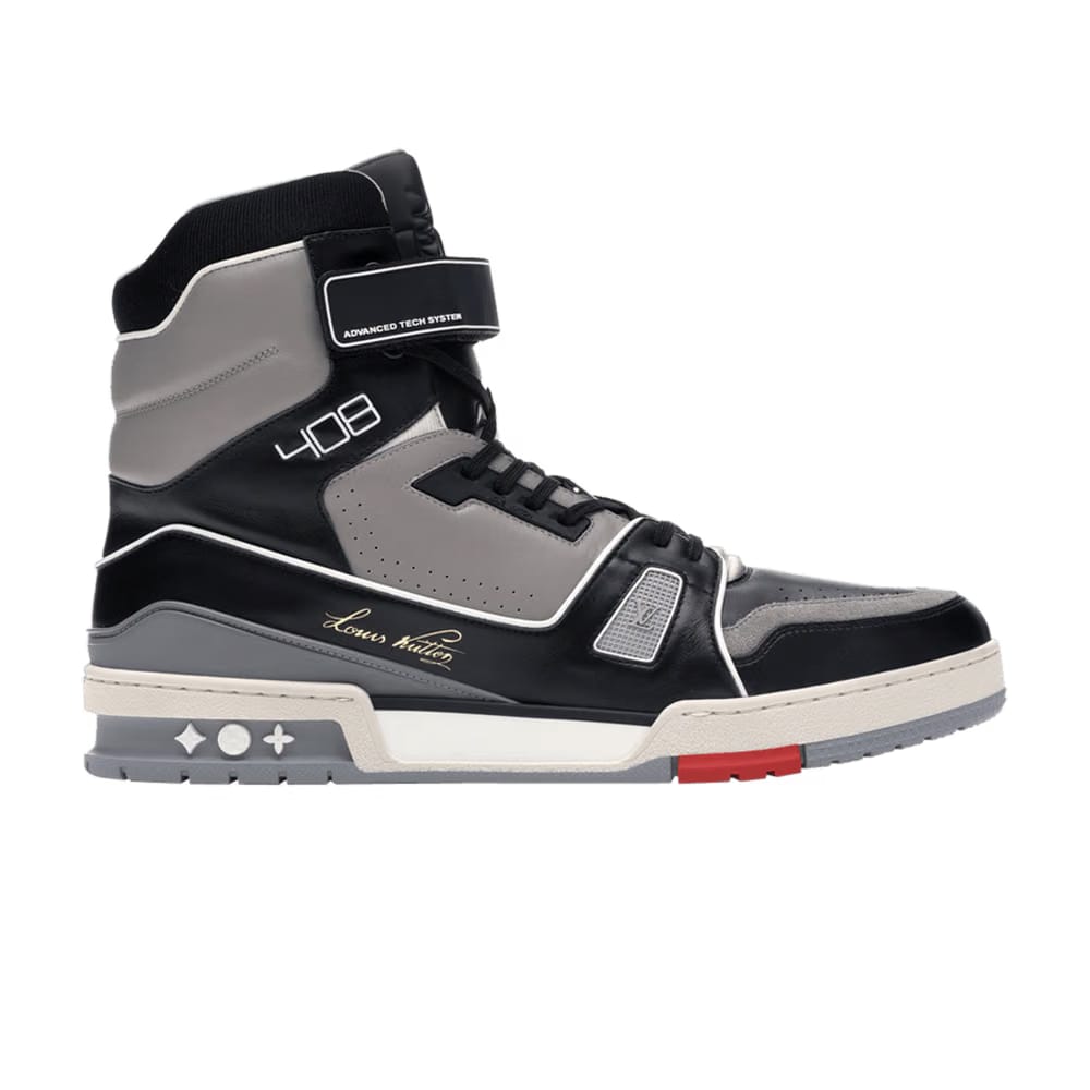 Louis Vuitton Trainer Sneaker Boot Black Grey