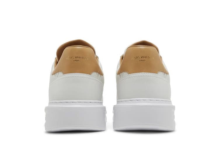 Louis Vuitton Beverly Hills White Brown Monogram Embossed
