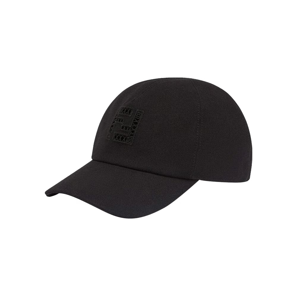 Fendi Ajour Logo Cap Nero