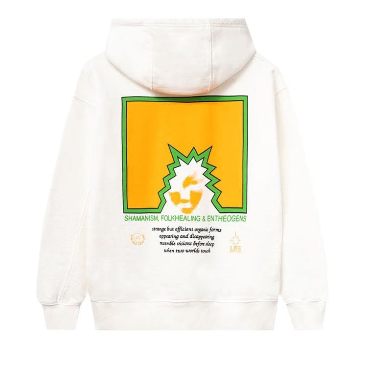 Brain Dead Folk Healing Long-Sleeve Hoodie Natural