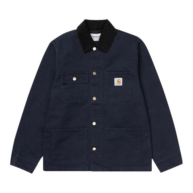 Carhartt WIP Aged Canvas Michigan Chore Coat Dark Navy