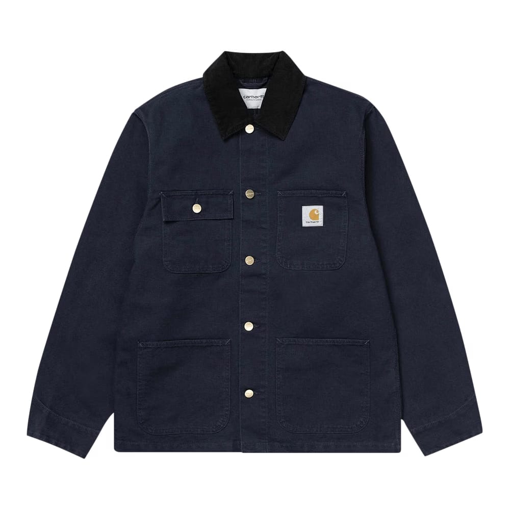 Carhartt WIP Aged Canvas Michigan Chore Coat Dark Navy