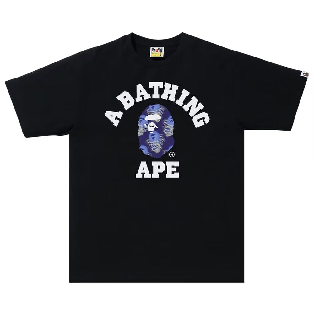 BAPE Storm College T-Shirt Black/Purple