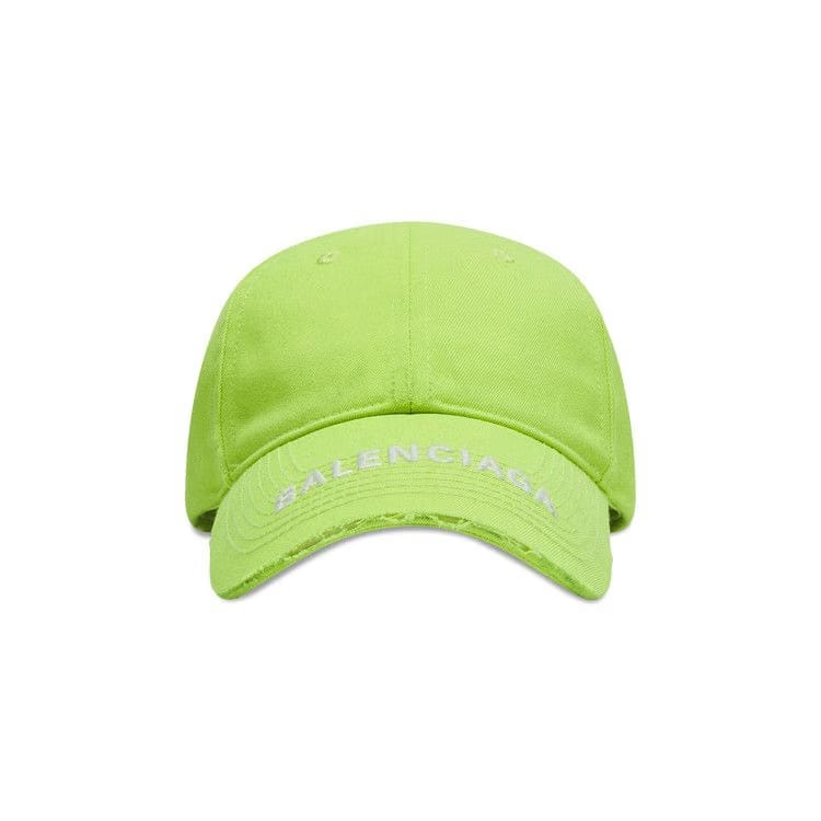 Balenciaga Logo Visor Cap Fluo Yellow/White