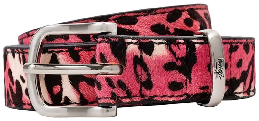 Stussy Pony Hair Dress Belt Pink