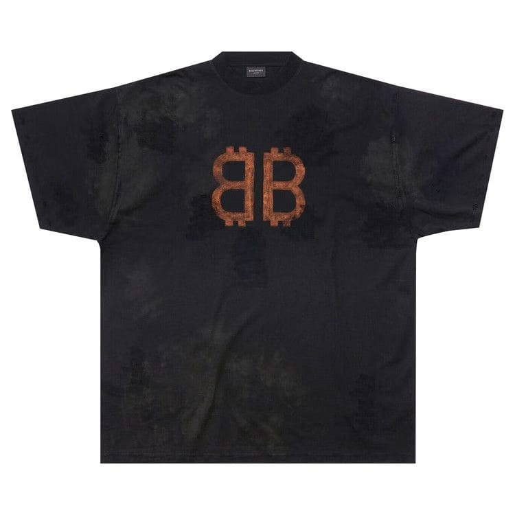 Balenciaga Oversized T-Shirt Washed Black