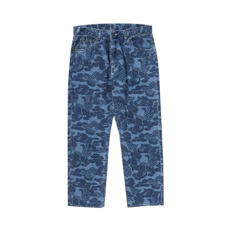 BAPE Asia Camo Denim Pants Indigo