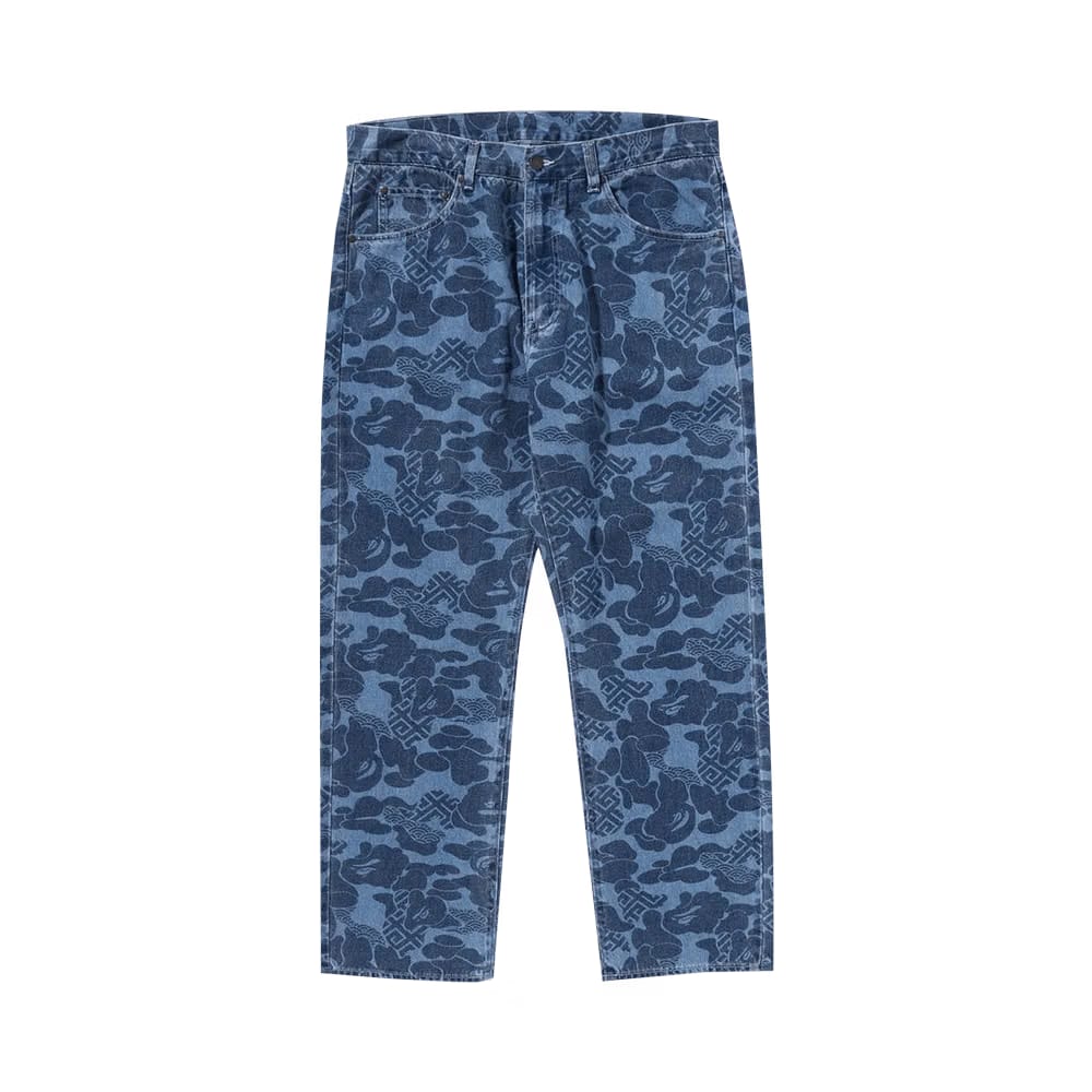 BAPE Asia Camo Denim Pants Indigo