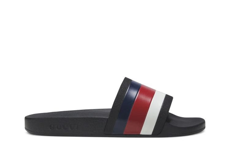 Gucci Pursuit '72 Slide Blue White Stripe