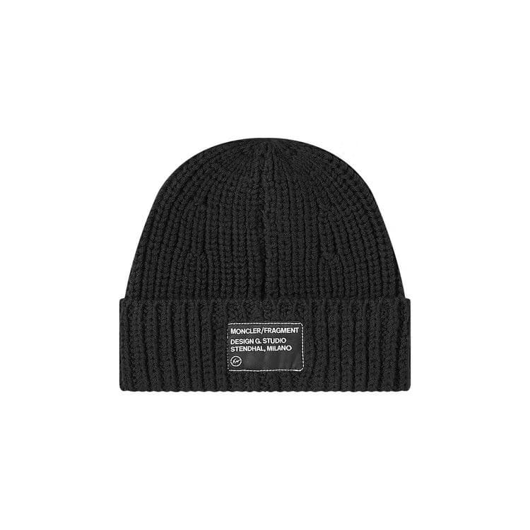 Moncler Genius 7 Fragment Logo Patch Beanie Black