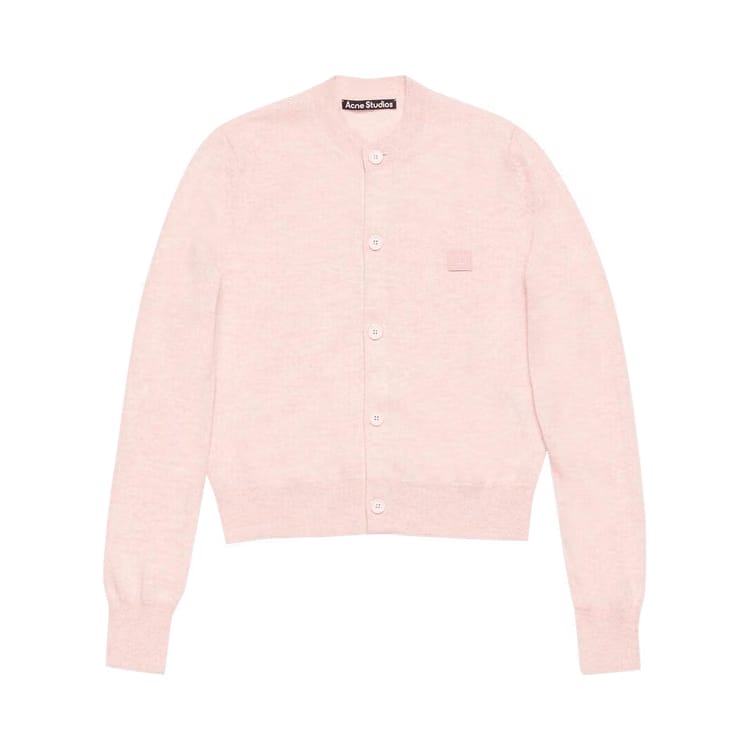 Acne Studios Crewneck Cardigan Pink Melange