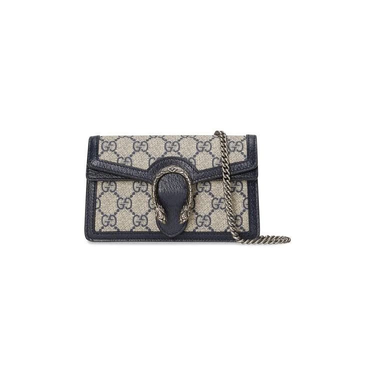 Gucci Dionysus GG Super Mini Bag Beige/Blue Supreme