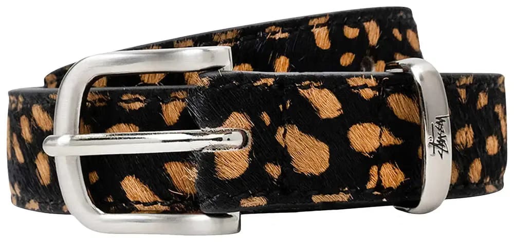 Stussy Pony Hair Dress Belt Black