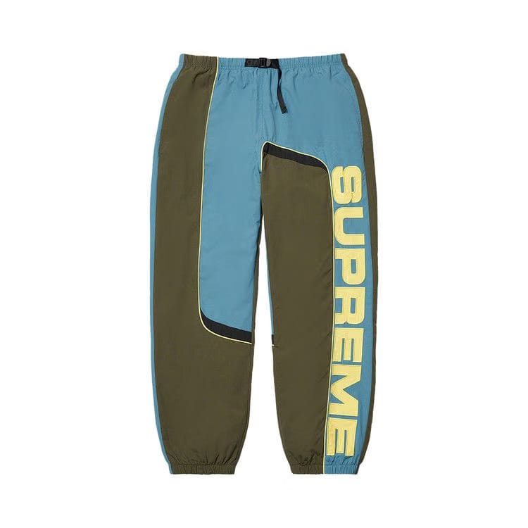 Supreme S Paneled Belted Track Pant Olive