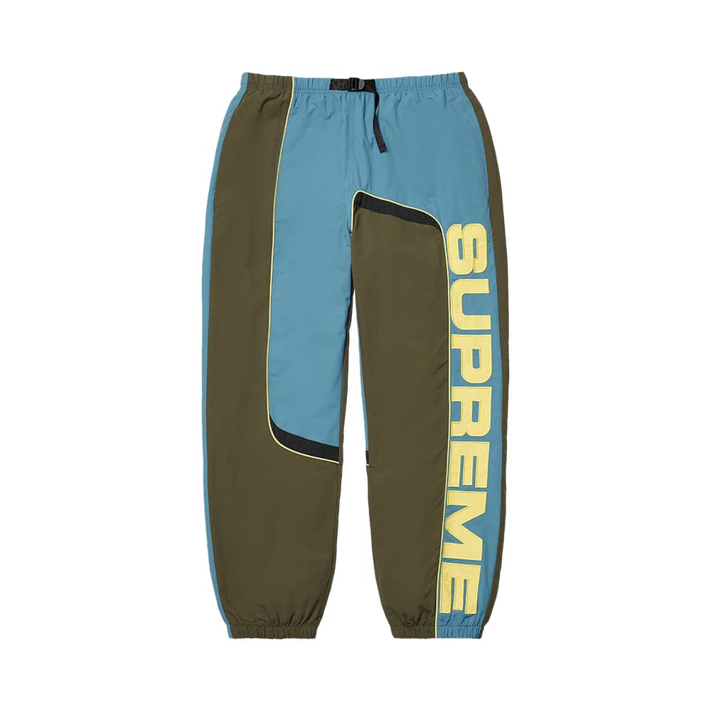 Supreme S Paneled Belted Track Pant Olive
