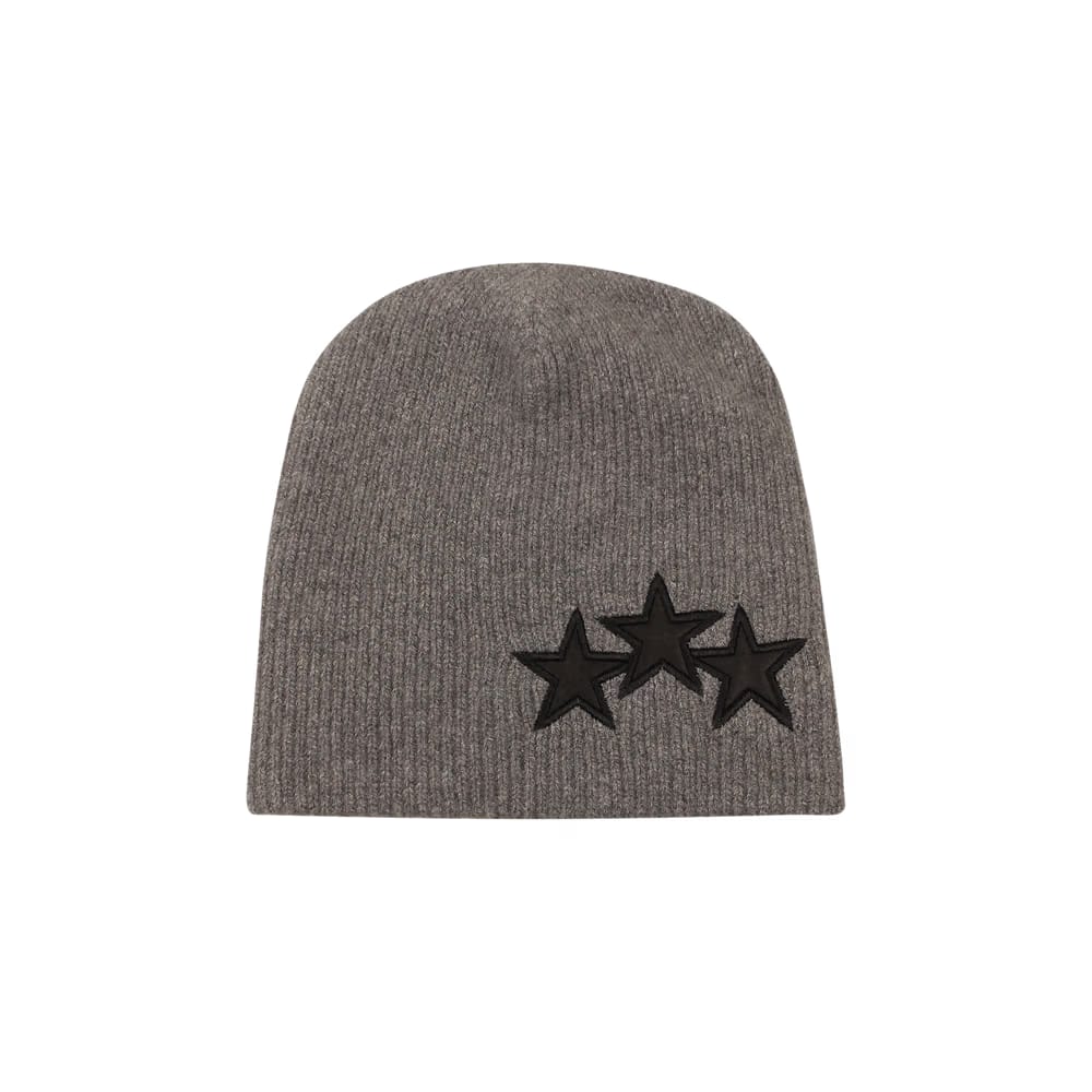 Amiri 3 Star Beanie Grey